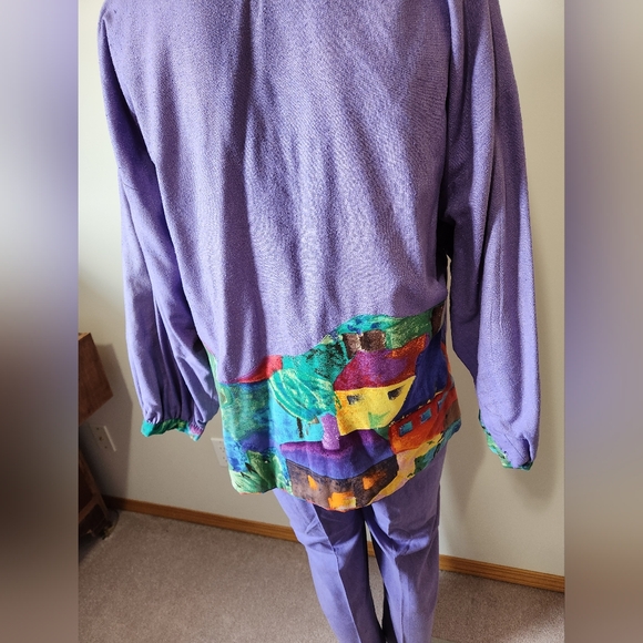 Vintage Reversible silk pants, jacket, top and skirt - Picture 5 of 12